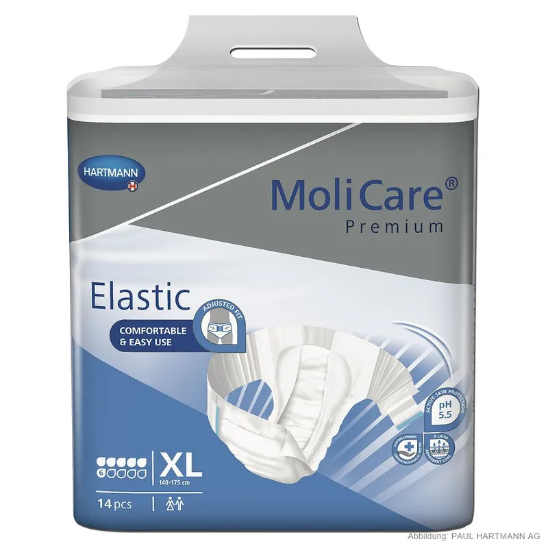 MoliCare Premium Elastic 6 Tropfen, Gr. XL Inkontinenzslips (14 Stck.)