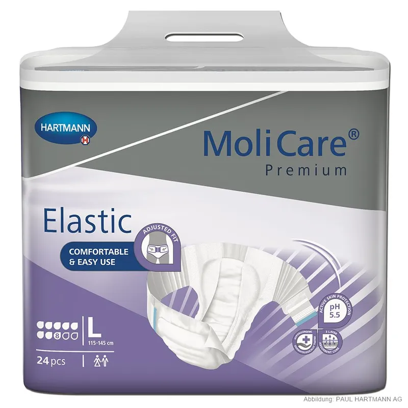 MoliCare Premium Elastic super plus, 8 Tropfen Gr L Inkontinenzslips (24Stck)