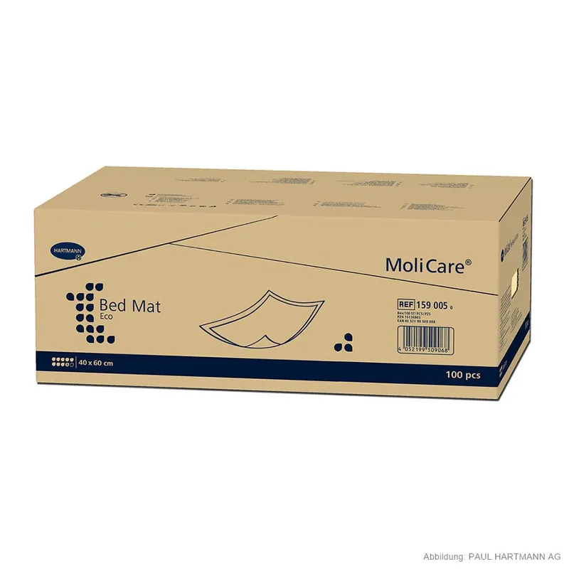 MoliCare Bed Mat Eco 9 Tropfen, Krankenunterlagen 40 x 60 cm (100 Stck.)