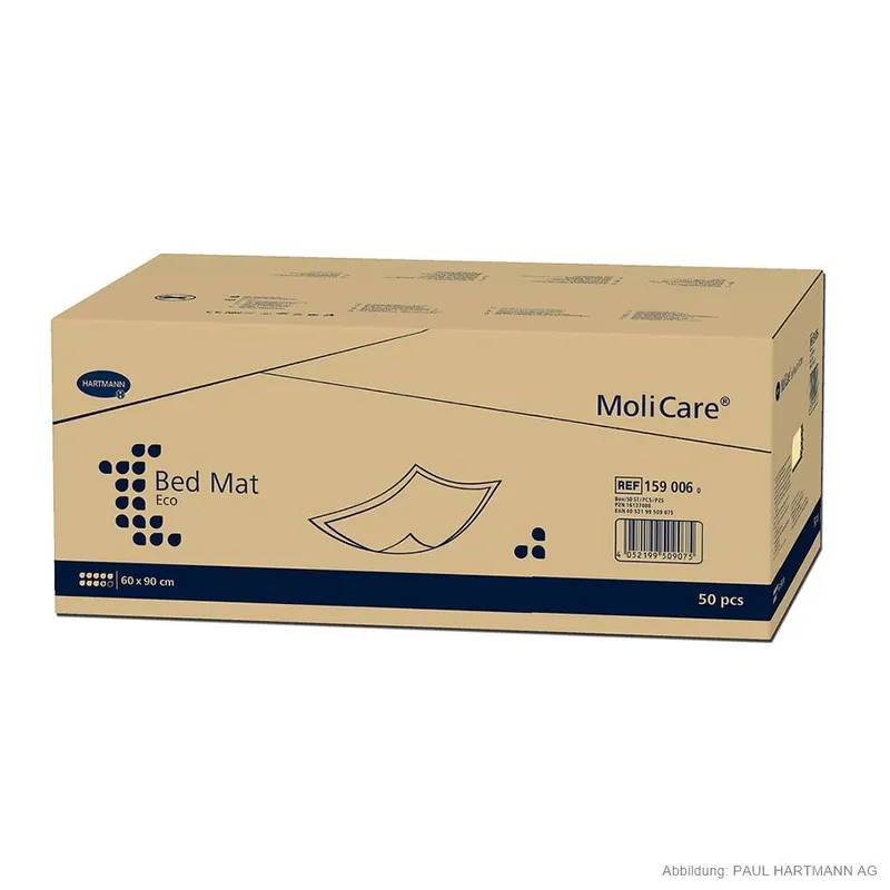 MoliCare Bed Mat Eco 9 Tropfen, Krankenunterlagen 60 x 90 cm (50 Stck.)