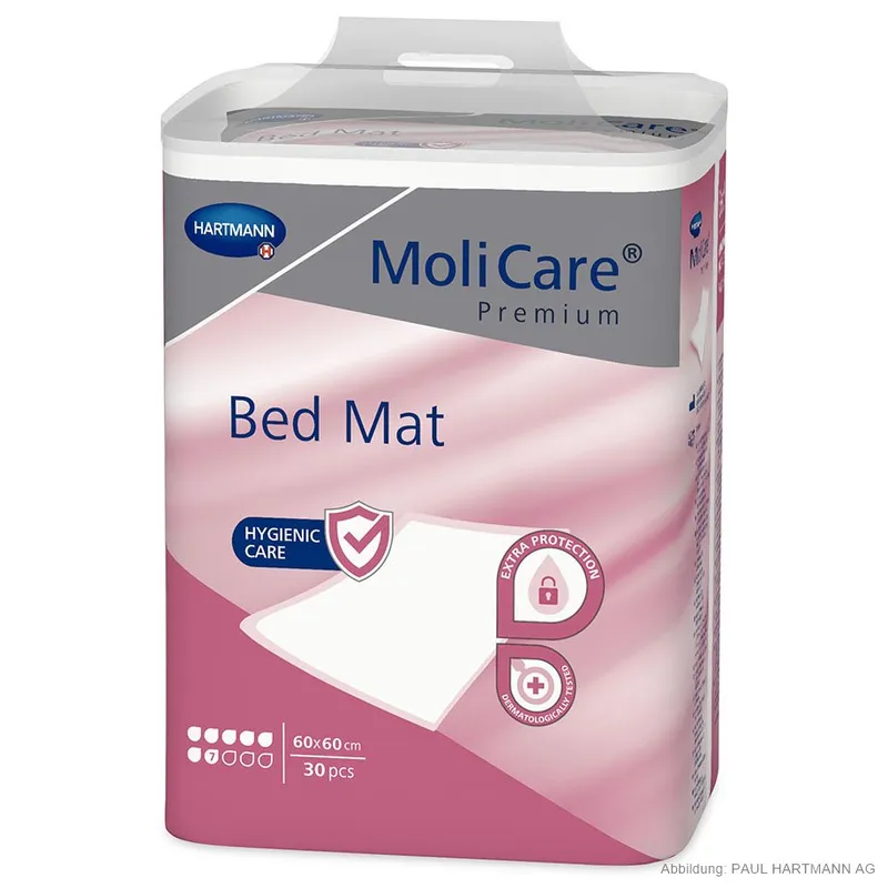 MoliCare Premium Bed Mat 7 Tropfen, Krankenunterlagen 60 x 60 cm (30 Stck.)