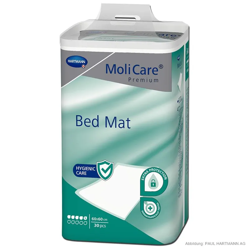 MoliCare Premium Bed Mat 5 Tropfen, Krankenunterlagen 60 x 60 cm (30 Stck.)