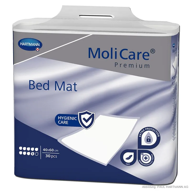 MoliCare Premium Bed Mat 9 Tropfen, Krankenunterlagen 40 x 60 cm (30 Stck.)