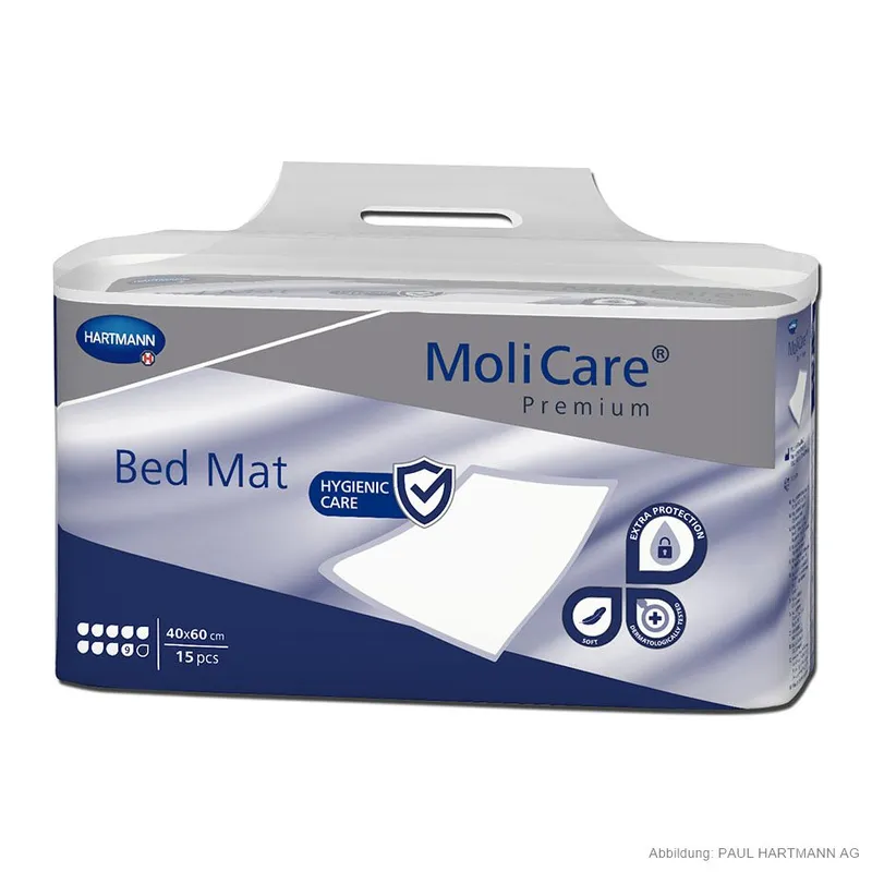 MoliCare Premium Bed Mat 9 Tropfen, Krankenunterlagen 40 x 60 cm (15 Stck.)