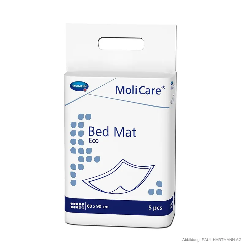 MoliCare Bed Mat Eco 9 Tropfen, Krankenunterlagen 60 x 90 cm (5 Stck.)