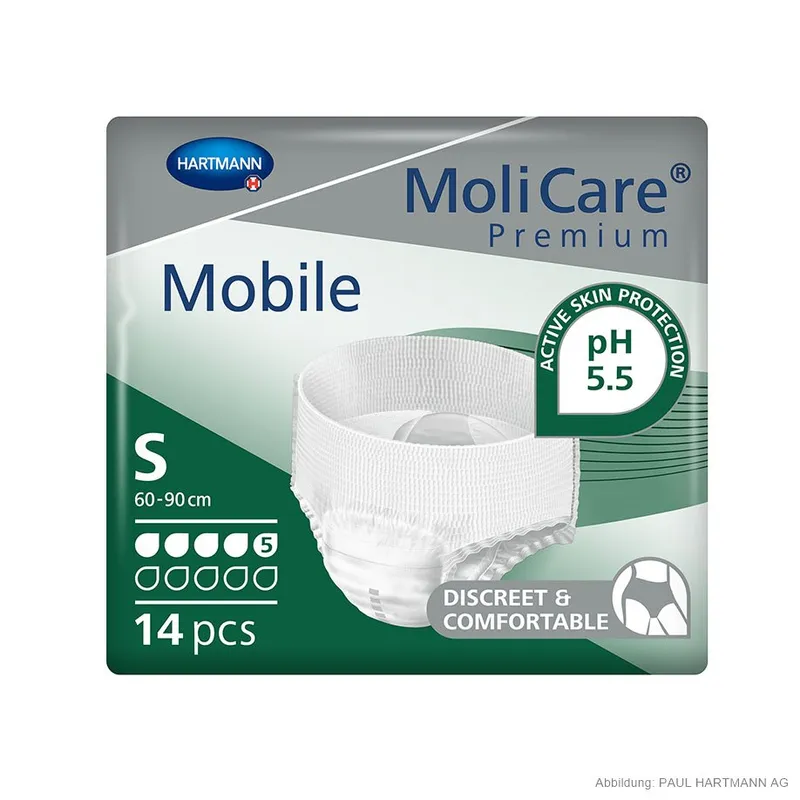 MoliCare Premium Mobile 5 Tropfen, Inkontinenzslips Gr. S (14 Stck.)