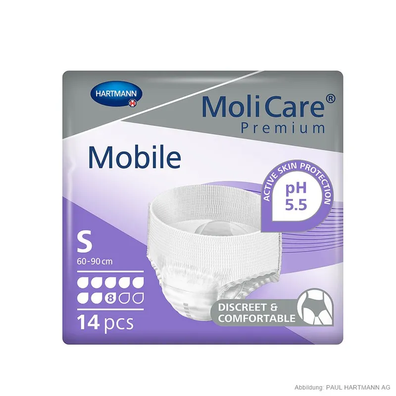 MoliCare Premium Mobile 8 Tropfen, Inkontinenzslips Gr. S (14 Stck.)