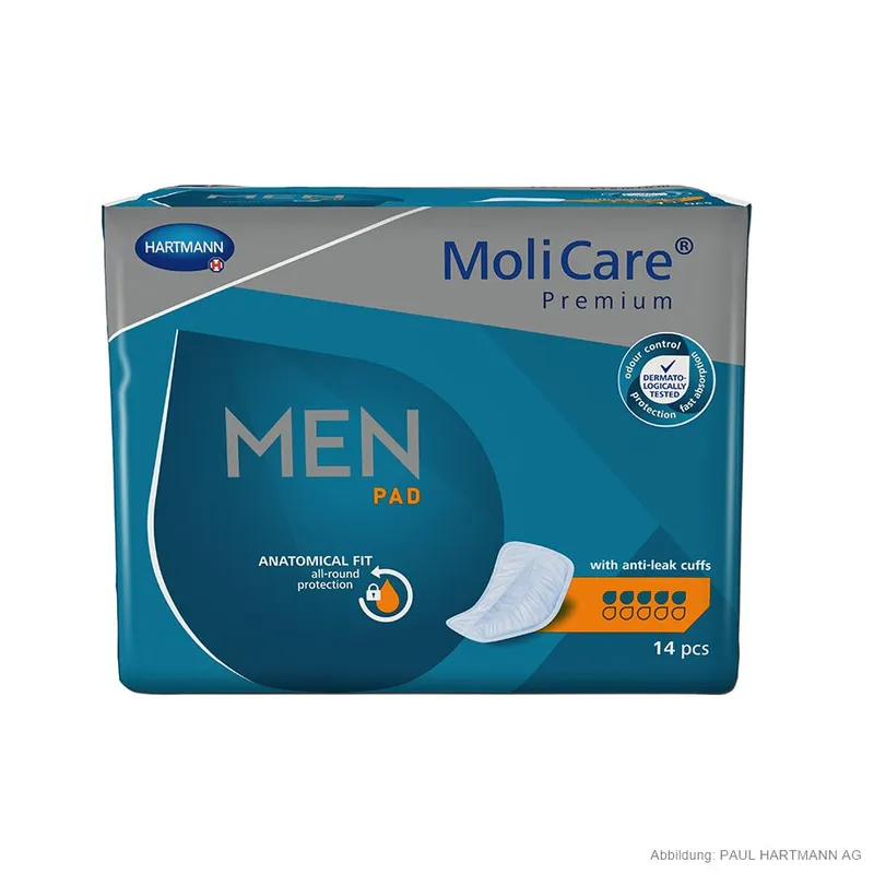 MoliCare Premium MEN PAD 5 Tropfen, Inkontinenzeinlagen (14 Stck.)