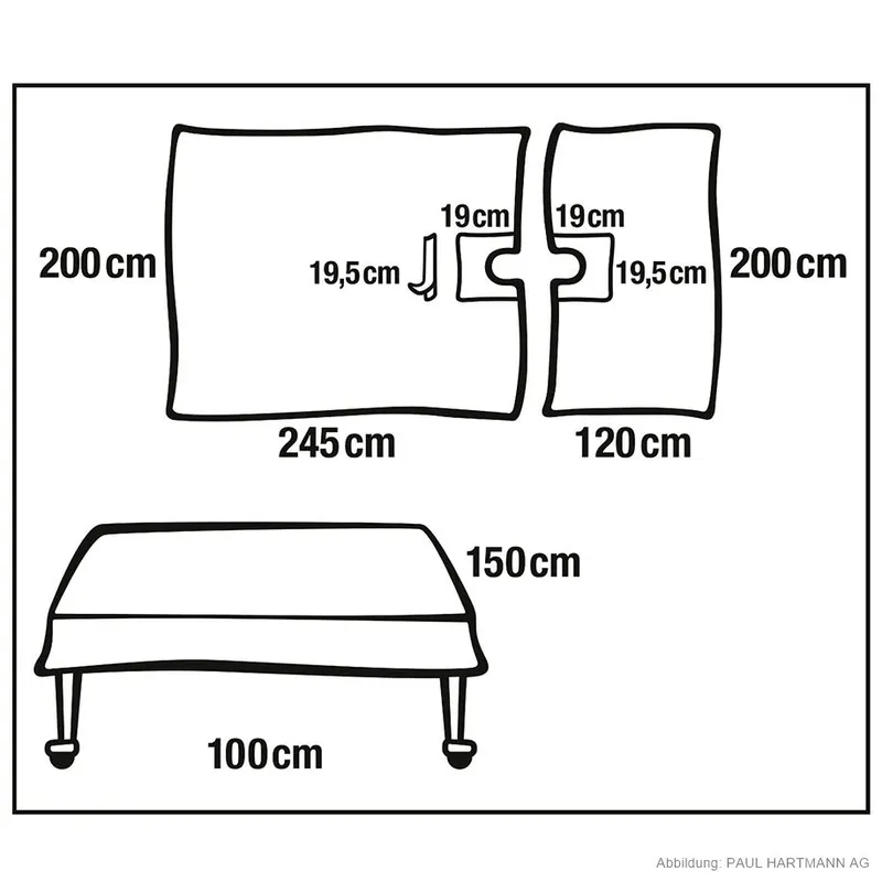 Foliodrape Protect HNO-/MKG-Set III, steril, einzeln verpackt (6 Sets)