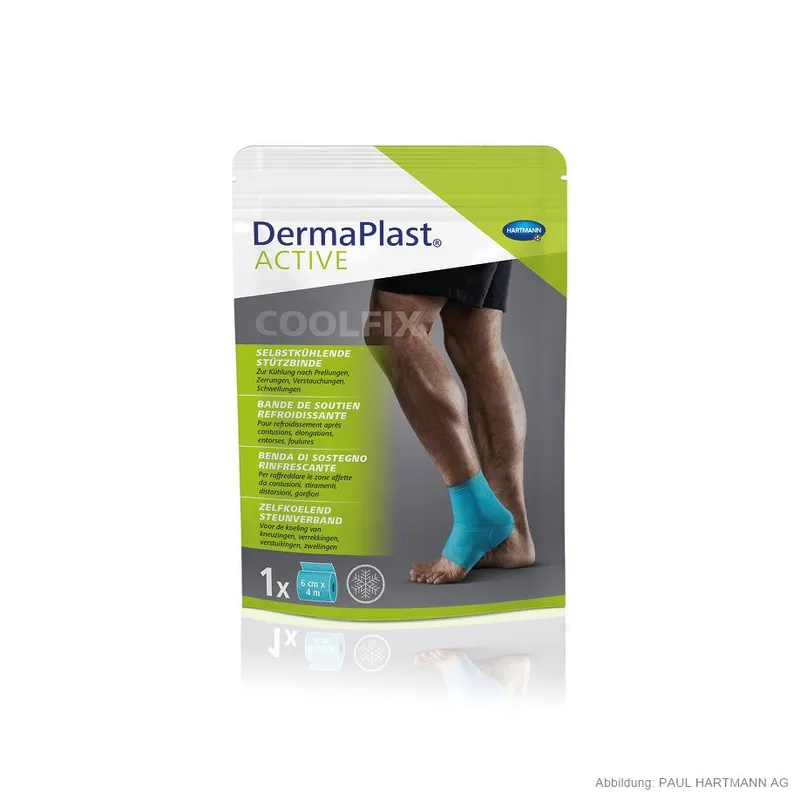 DermaPlast ACTIVE Cool Fix, selbstkühlende Stützbinde 6 cm x 4 m