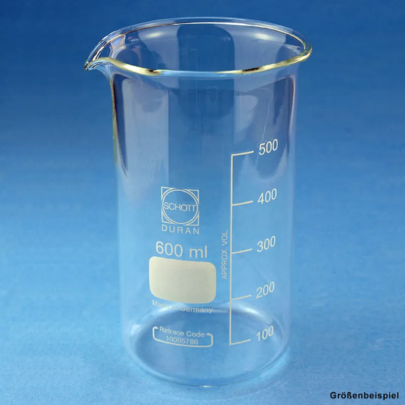 Becherglas mit Teilung 100 ml, hohe Form