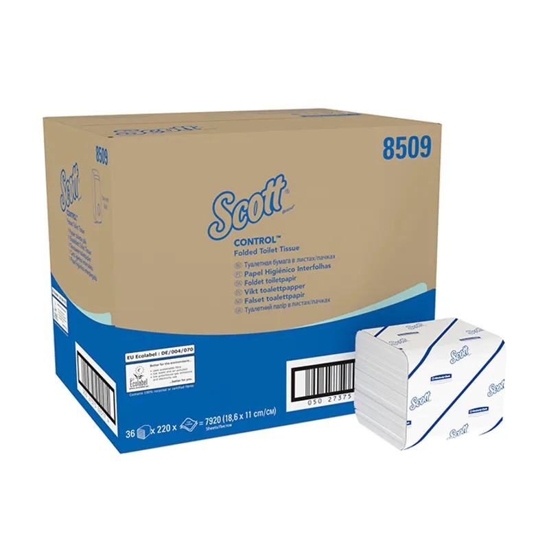 SCOTT Control Toilet Tissue, 2-lagig, weiß, 11,7 x 18,6 cm (36 x 220 Bl.)