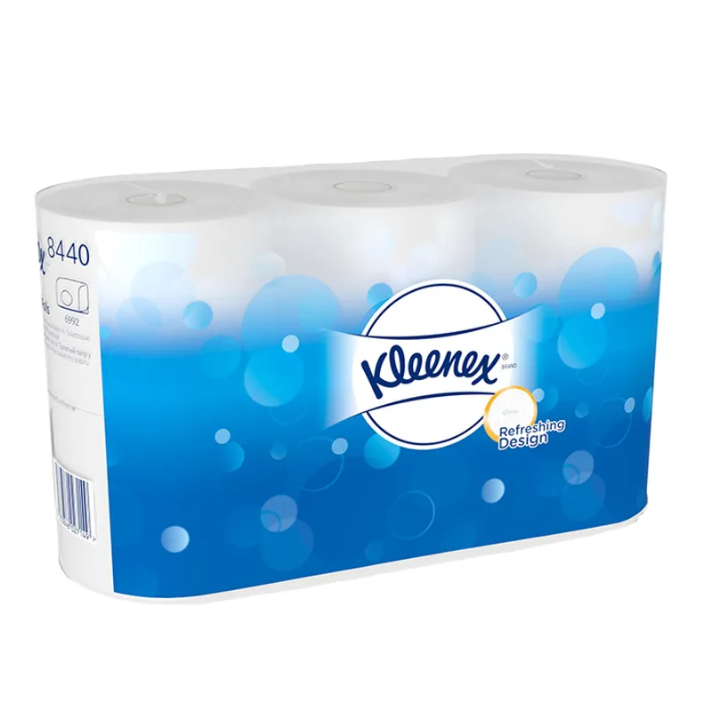 KLEENEX Toilet Tissue Standard, 3-lagig, weiß (6 x 6 Rl. à 350 Bl.)