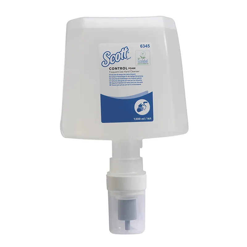 SCOTT Control Schaumhandreiniger, transparent, unparfümiert (4 x 1,2 Ltr.)