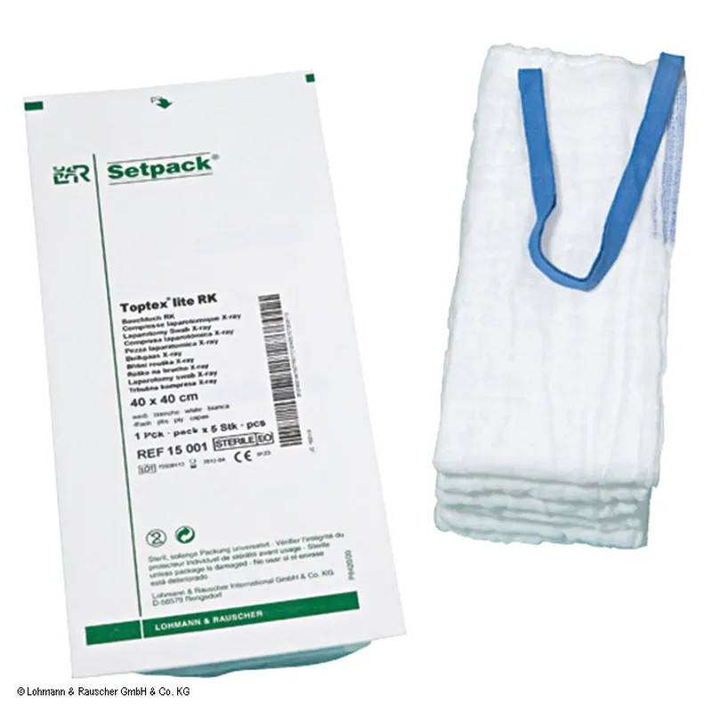 Setpack Toptex lite Bauchtücher steril, 20 x 30 cm, weiß, 4-lagig (2 Stck.)