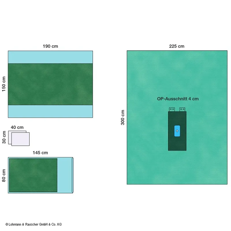 Raucodrape PRO Extremitäten-Set, Hand/Fuß, steril (17 Sets)