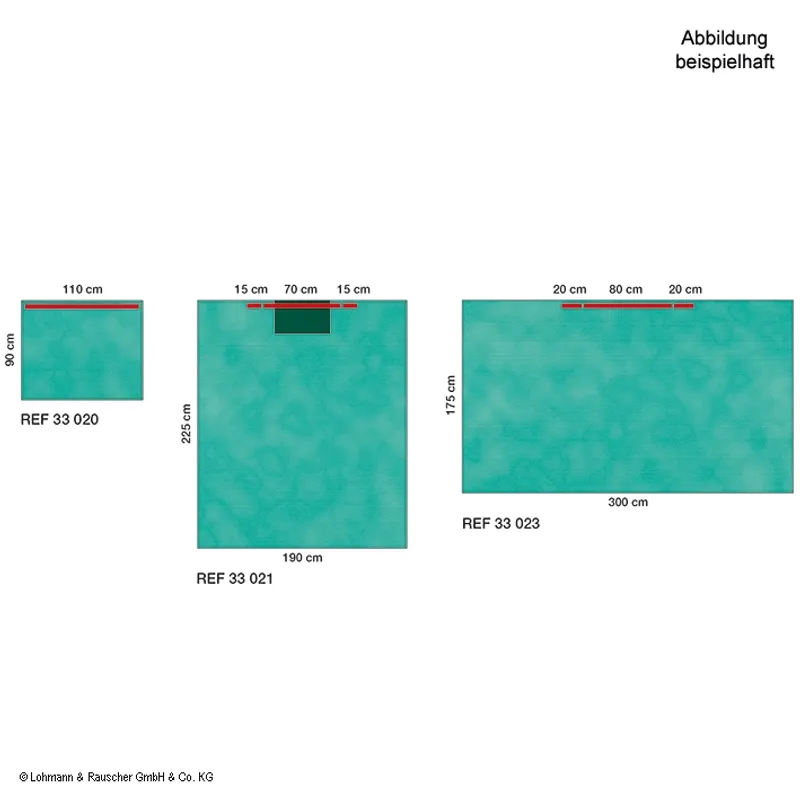 Raucodrape PRO Klebetücher steril, 2-lagig, 50 x 50 cm (80 Stck.)