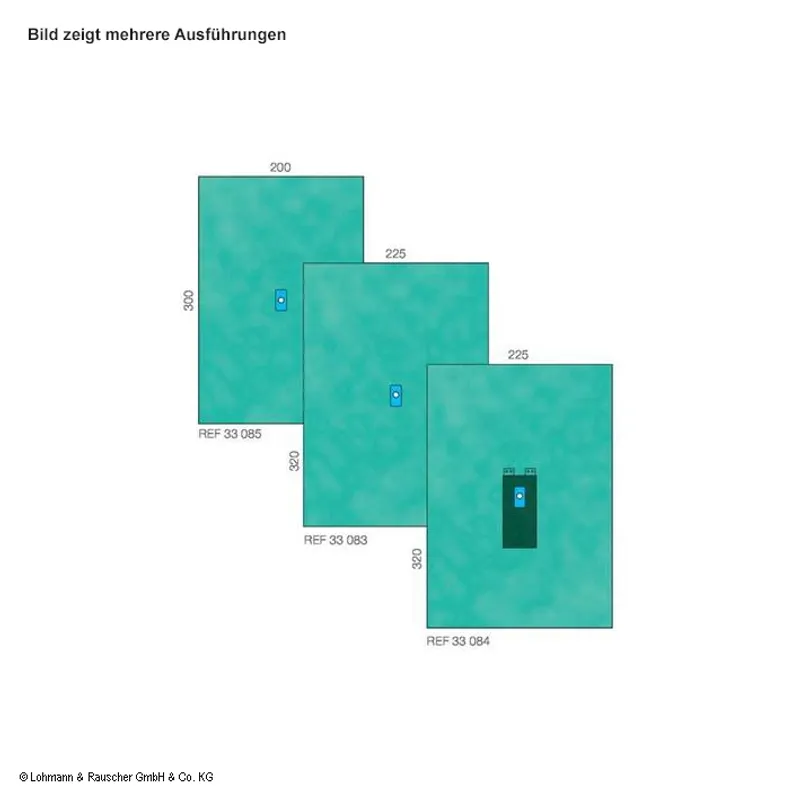 Raucodrape PRO Extremitätentücher, 2-lagig, steril, 200 x 300 cm (13 Stck.)