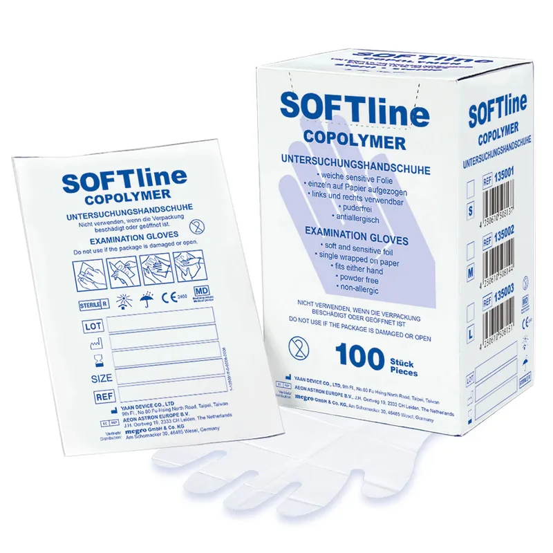 SOFT line Copolymer Handschuhe, Gr. S steril (100 Stck.)