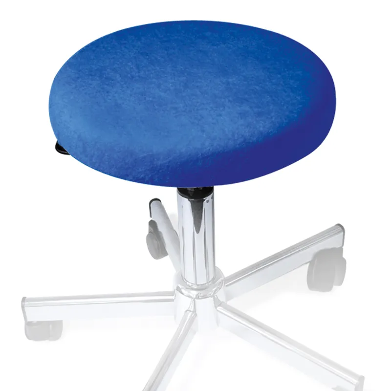 Hockerbezug Frottee royalblau, für Hocker 40 bis 45 cm Ø