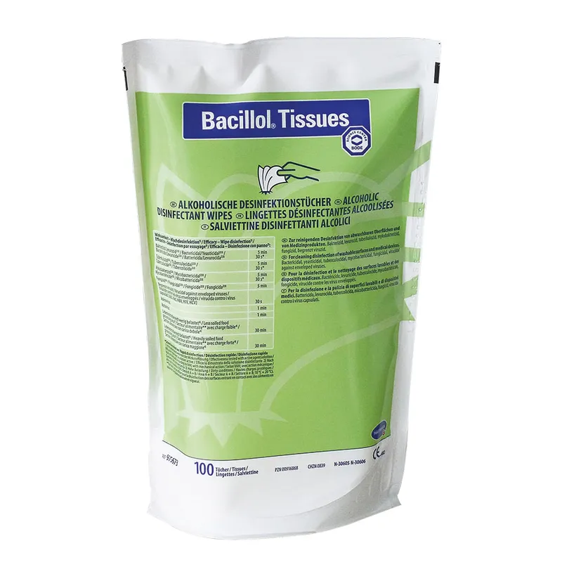 Bacillol Tissues Desinfektionstücher, Nachfüllbeutel (100 T.)