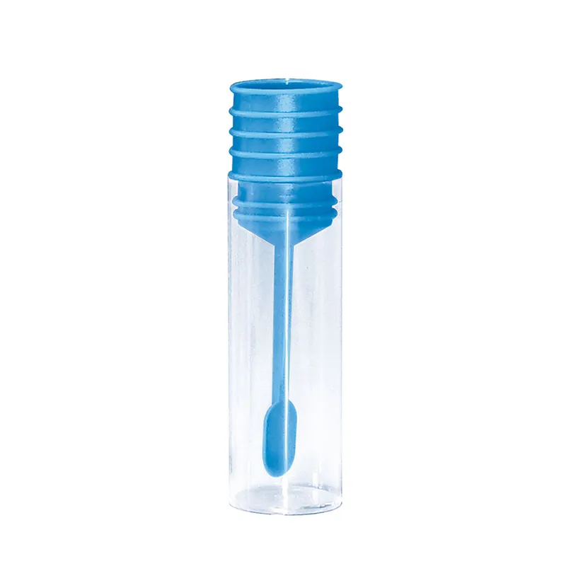 Stuhlröhrchen 20 ml, 22 x 62 mm, mit Eindrückstopfen blau