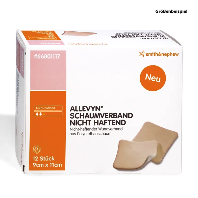 Allevyn Schaumverband nicht haftend, 4,5 x 5,5 cm (12 Stck.)