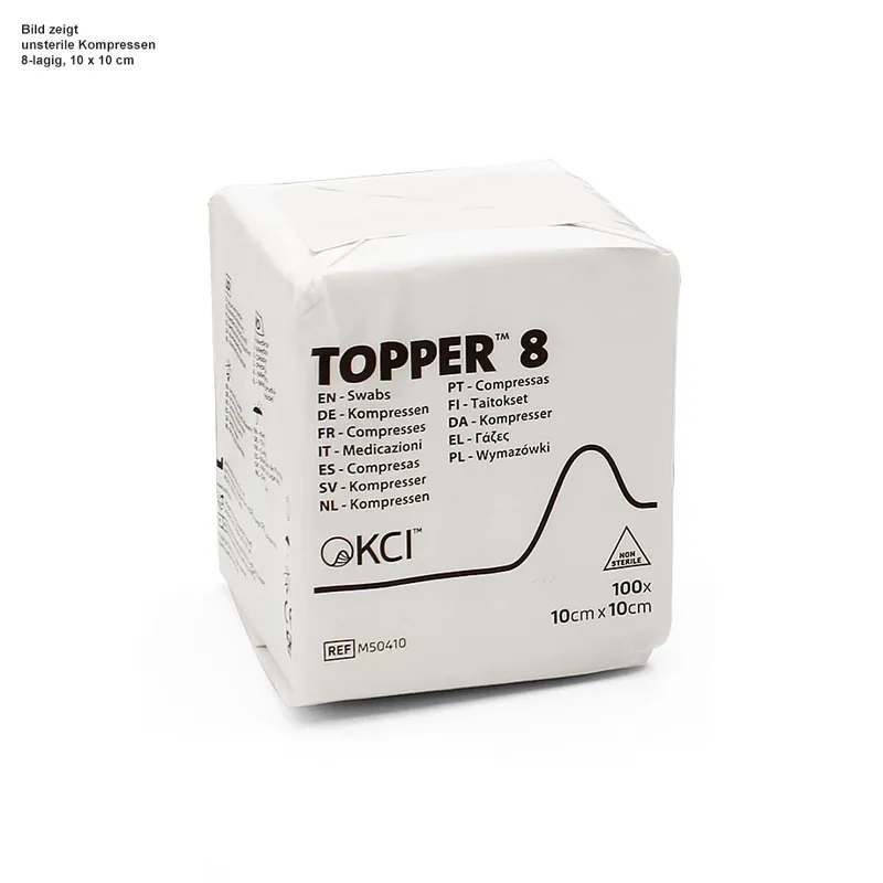 3M Topper 8 Kompressen, unsteril, 5 x 5 cm (100 Stck.)