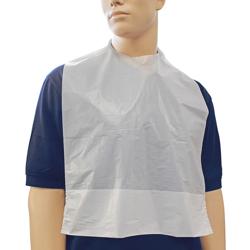 WiroCOLLECT PE-Lätzchen mit Auffangleiste, weiß, 41 x 61 cm (100 Stck.)