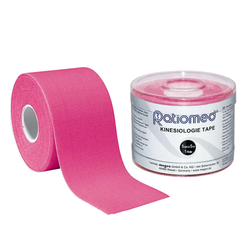 Kinesiologie-Tape ratiomed, 5 m x 5 cm, pink (1 Rl.)