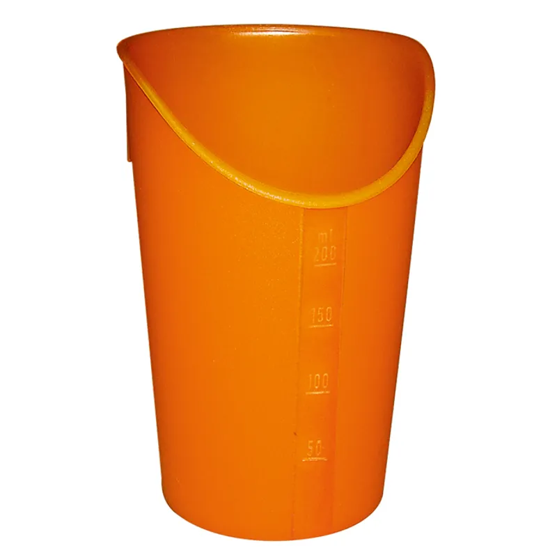 Trinkbecher mit Nasenausschnitt, orange 200 ml