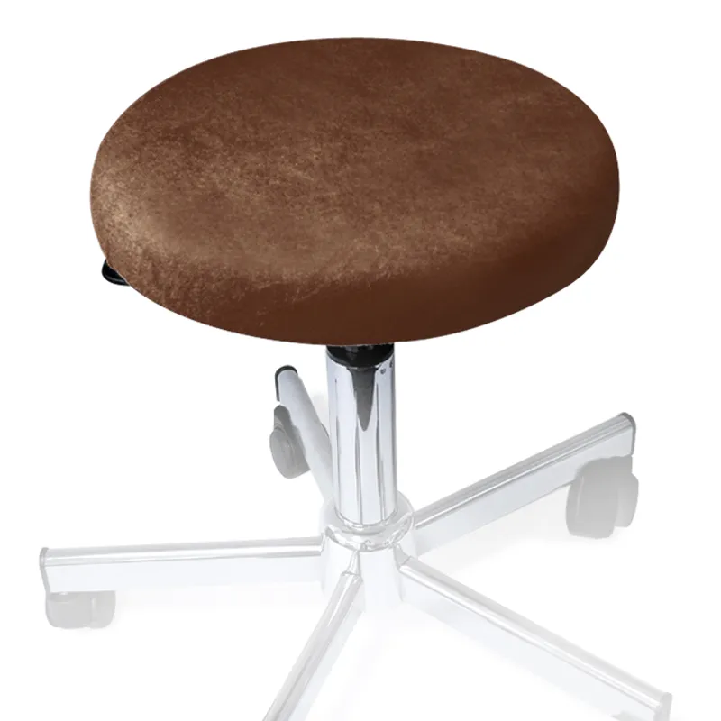 Hockerbezug Frottee nougat, für Hocker 40 bis 45 cm Ø