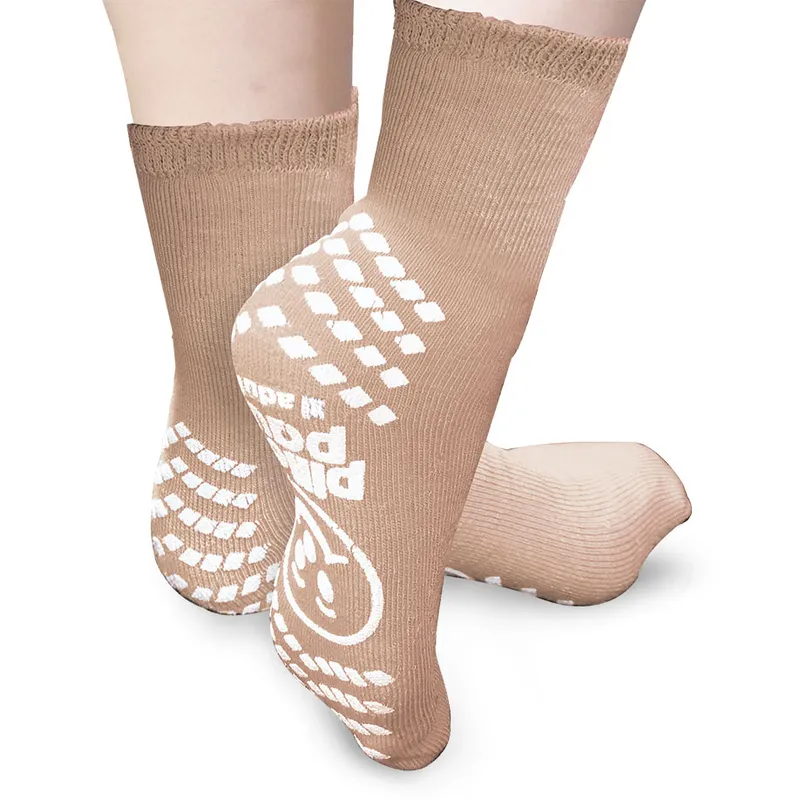 Patientensocken Pillow-Paws Gr. 38 - 42, hellbraun (48 Paar)