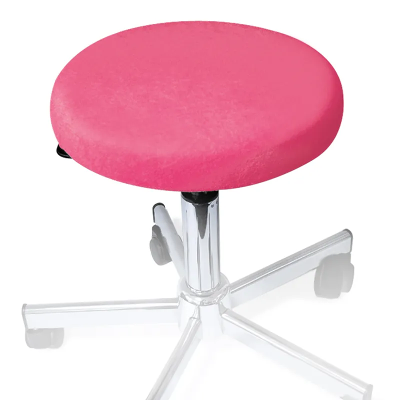 Hockerbezug Frottee pink, für Hocker 40 bis 45 cm Ø