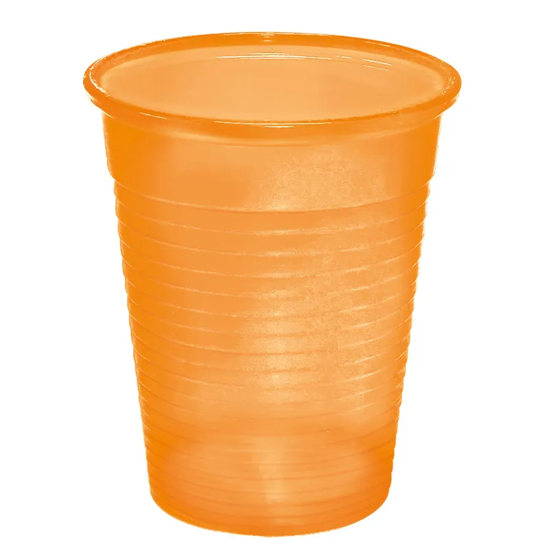 Mundspül- / Laborbecher 180 ml, orange (100 Stck.)