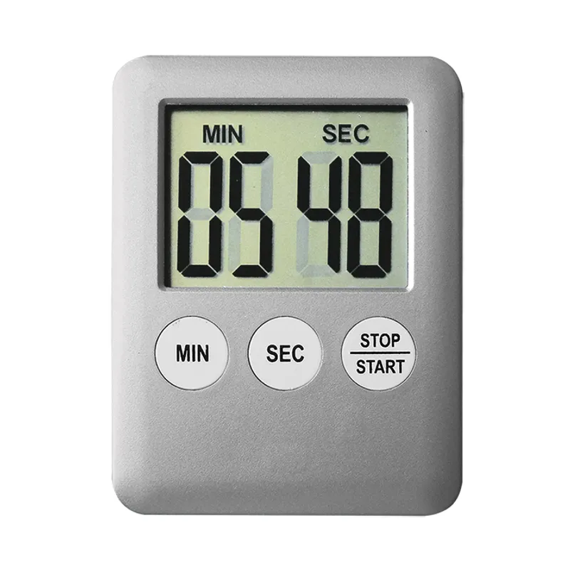 Digital Timer mit kleinem Display, silber