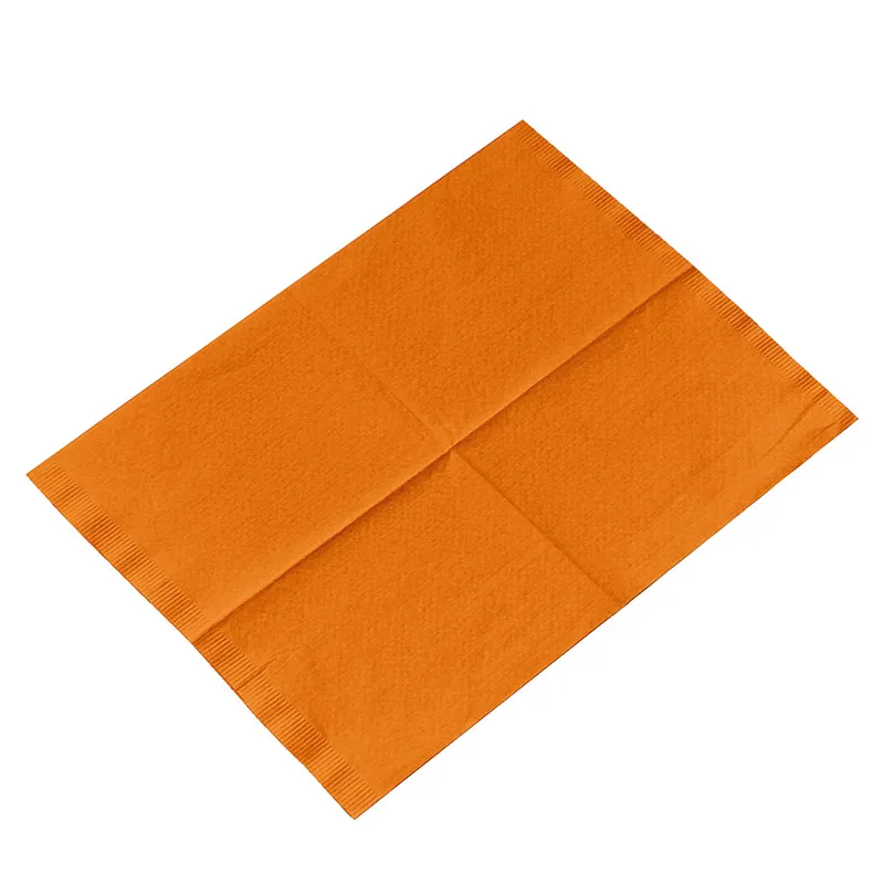 Kopfstützenschoner Tissue/PE, 25 x 33 cm, orange (500 Stck.)