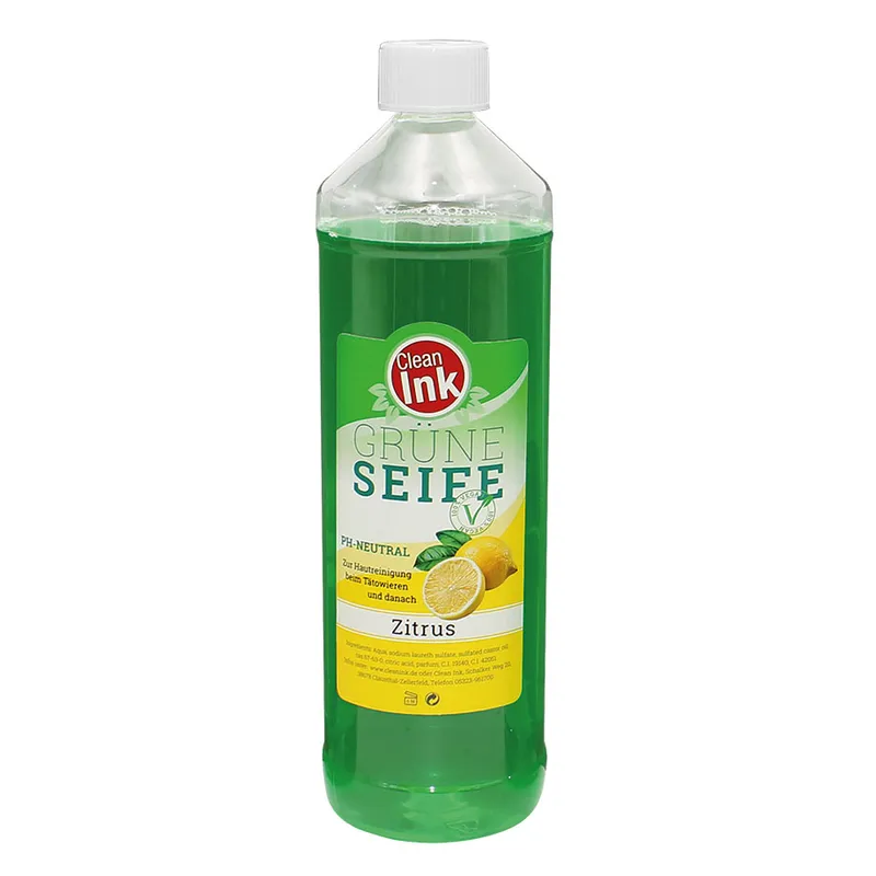 Clean Ink Grüne Seife 1 Ltr., Zitrus