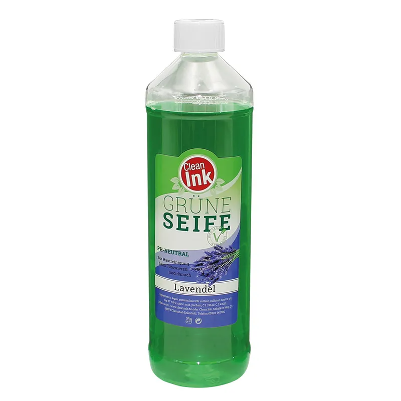 Clean Ink Grüne Seife 1 Ltr., Lavendel