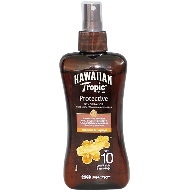 Hawaiian Tropic Protective Dry Spray Oil, 200 ml LSF 10