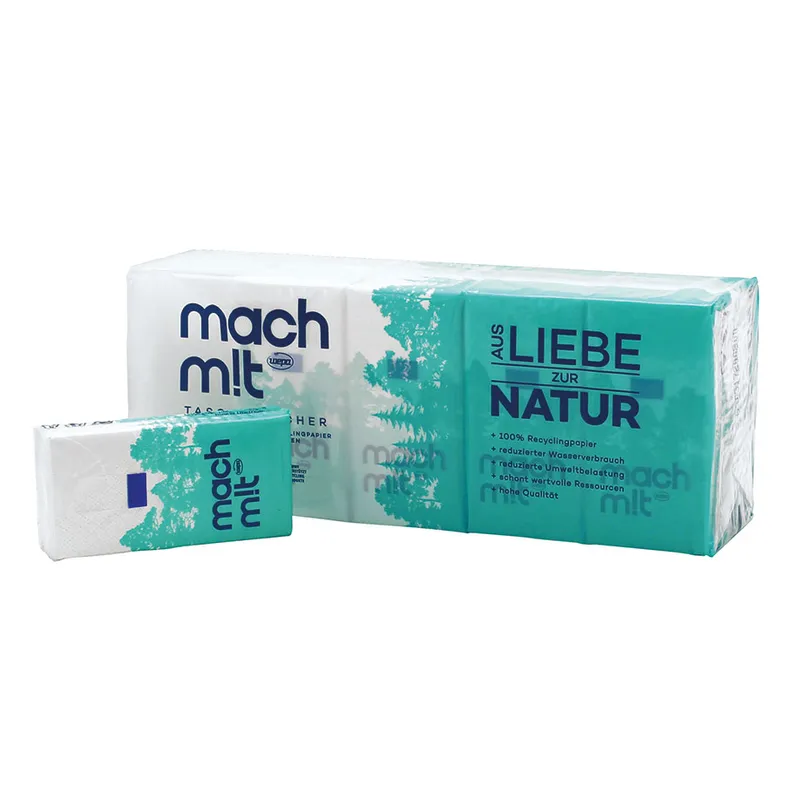 Taschentücher ''mach mit'', 4-lagig, braun (225 Pack)