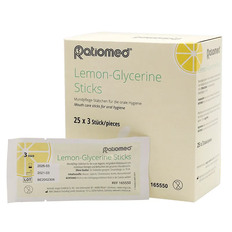 Lemon-Glycerine Sticks ratiomed, (25 x 3 Stck.)