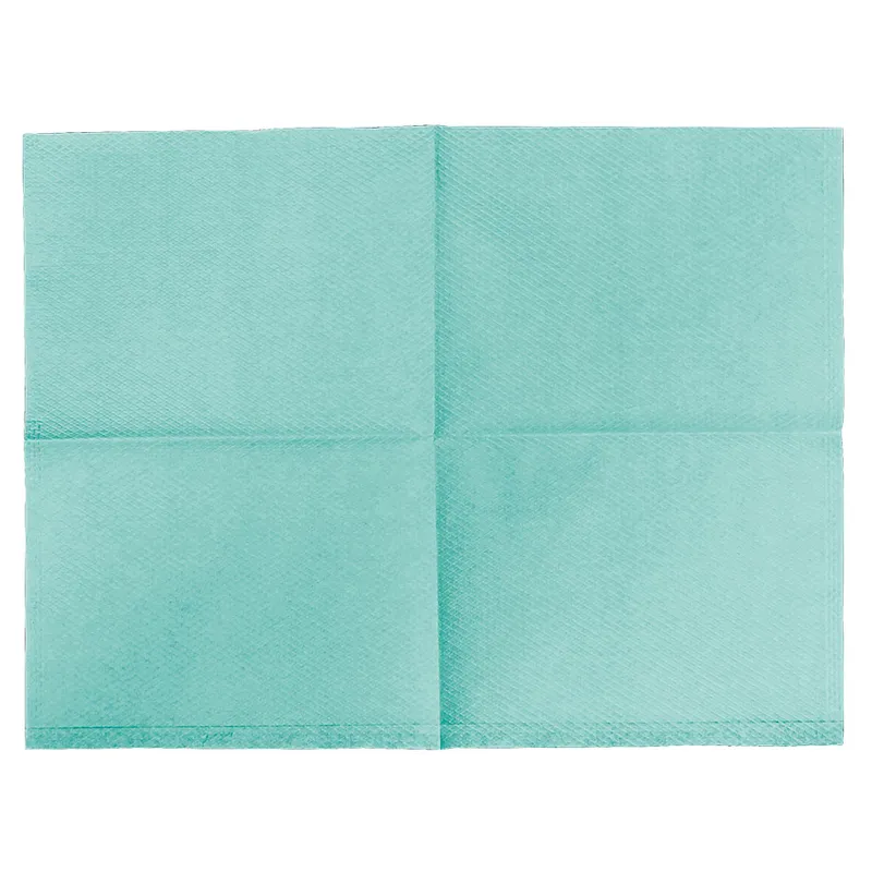 Kopfstützenschoner Tissue/PE, 25 x 33 cm, emerald green (500 Stck.)