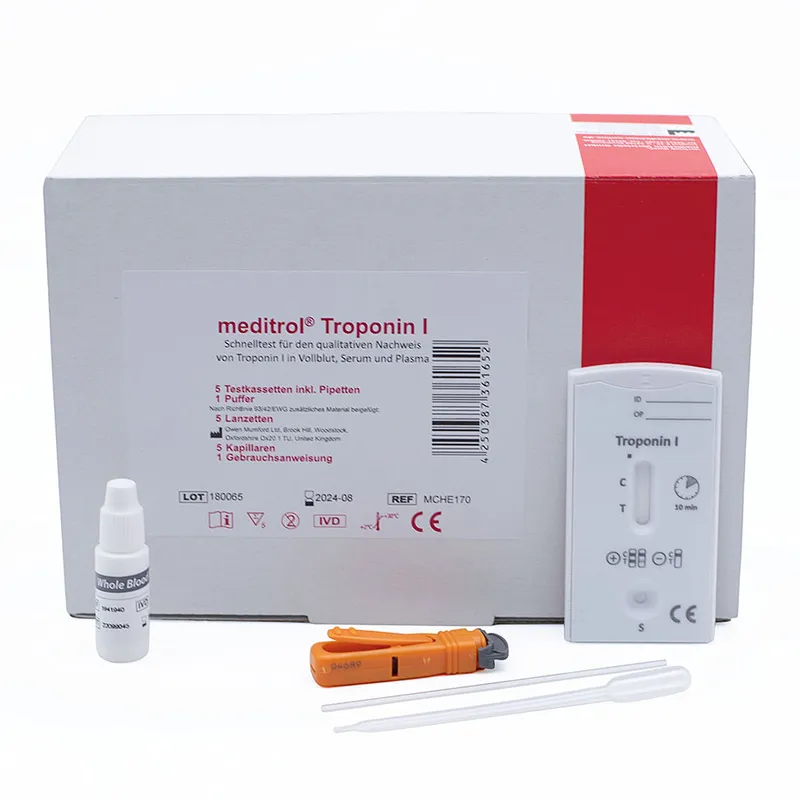 Meditrol Troponin I (cTnl) Schnelltest, inkl. Probepipetten (5 x 1 T.)