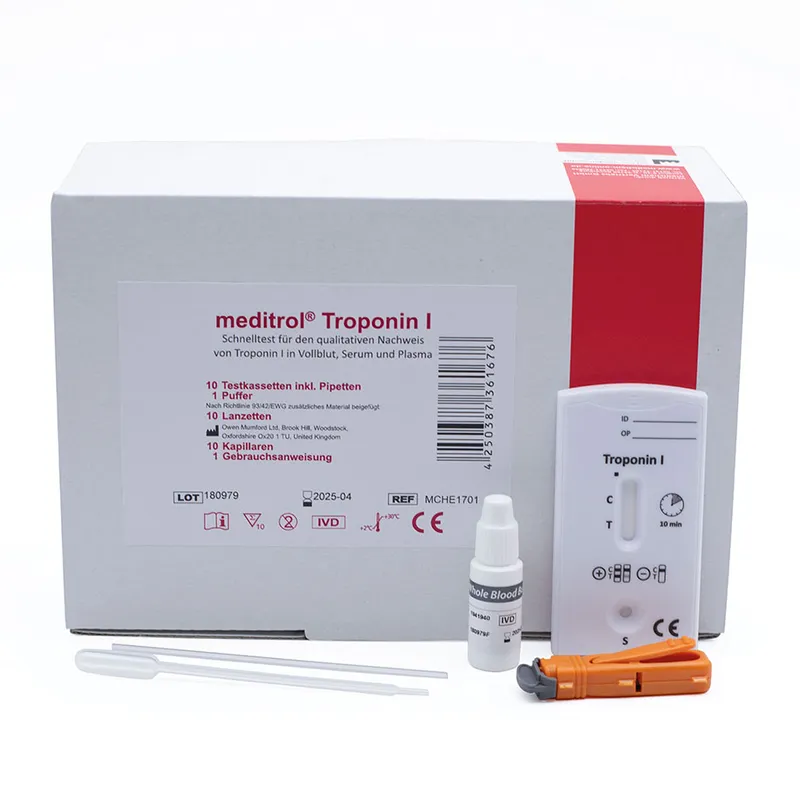 Meditrol Troponin I (cTnl) Schnelltest, inkl. Probepipetten (10 x 1 T.)