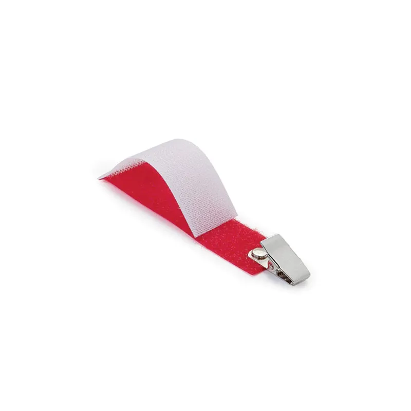 Universal-Schlauchhalter ratiomed OP-FIX, mit Clip weiß/rot, 9,5x2,5 cm (25 Stck.)