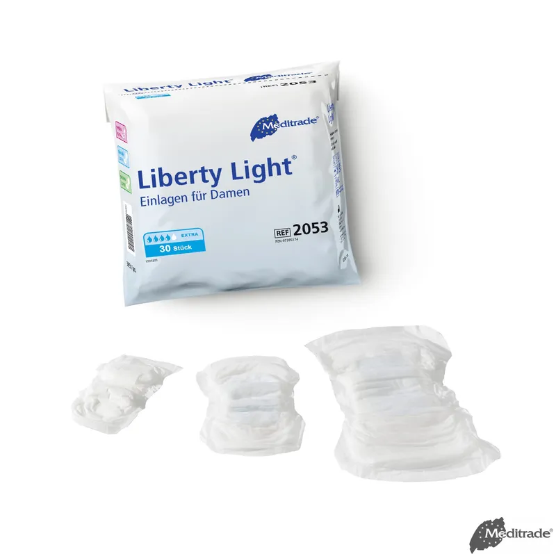 Liberty Light Extra Inkontinenzvorlagen, blau, 31,5 x 12 cm (10 x 18 Stck.)