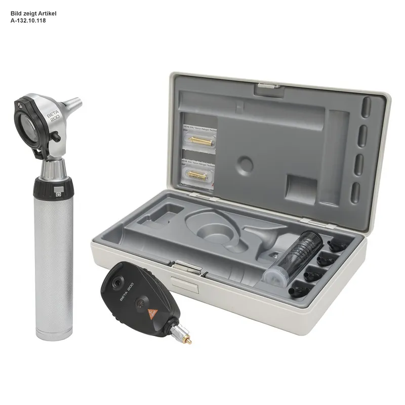 BETA 200 LED Ophthalmoskop/Otoskop Set, 2,5 V mit BETA Batteriegriff