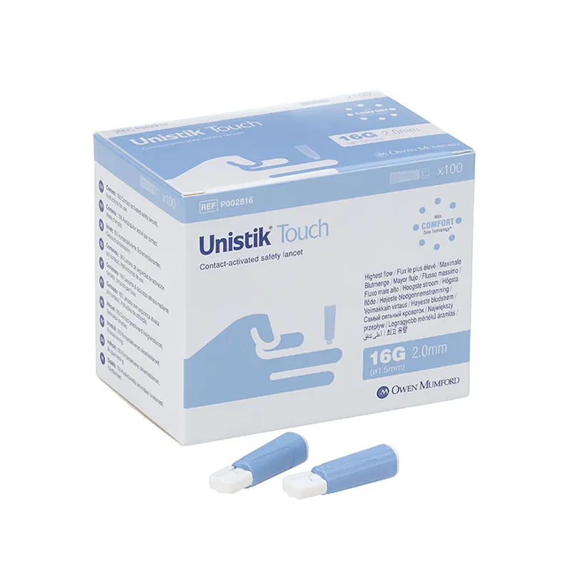 Unistik Touch 16 G, 2,0 mm, Sicherheitslanzetten (100 Stck.)