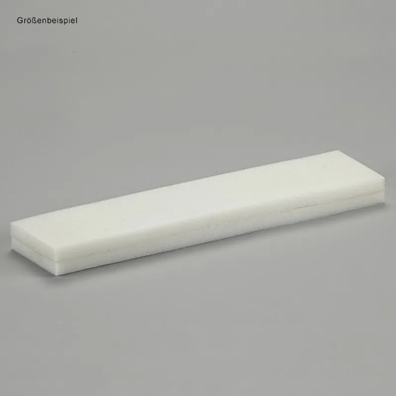 Alu-Schiene Ingo, 30 x 5 cm, 3 cm hoch, beidseitig gepolstert